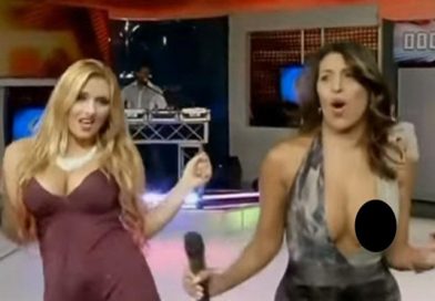 Presentadora hace atrevido baile, muestra más de la cuenta y todo queda grabado