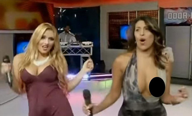 Presentadora hace atrevido baile, muestra más de la cuenta y todo queda grabado