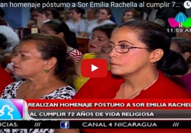 Realizan homenaje póstumo a Sor Emilia Rachella al cumplir 72 años de vida religiosa