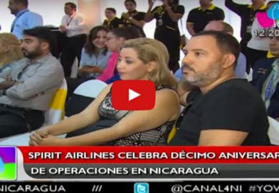 Spirit Airlines celebran décimo aniversario de operaciones en Nicaragua