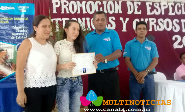 Rivas: Realizan primera promoción de especialidades técnicas y capacitación 2017