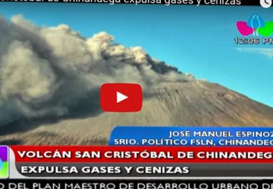 Volcán San Cristóbal de Chinandega expulsa gases y cenizas