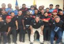 Policía Nacional recibe a los jugadores del Club Deportivo Walter Ferreti