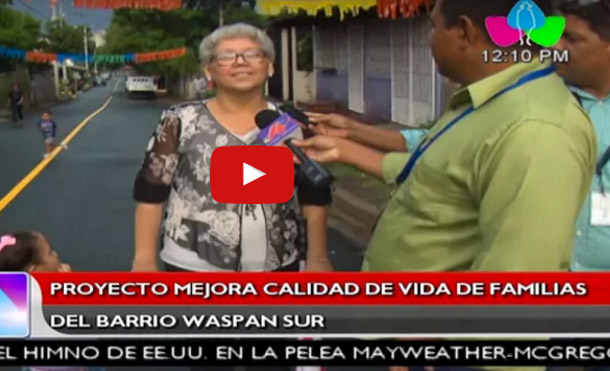 Proyecto mejora calidad de vida de familias del barrio Waspan Sur