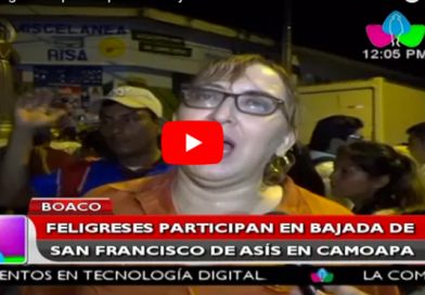 Boaco: Feligreses participan en bajada de San Francisco de Asís en Camoapa