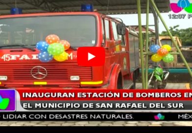 Inauguran estación de Bomberos en el municipio de San Rafael del Sur