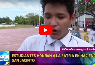 Estudiantes Honran a la Patria en Hacienda San Jacinto