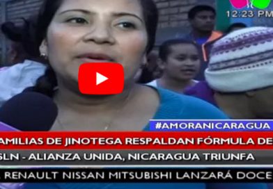 Familias de Jinotega respaldan fórmula Alianza Unida Unida Nicaragua Triunfa
