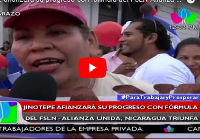 Jinotepe afianzará su progreso con fórmula del FSLN Alianza Unida Nicaragua Triunfa