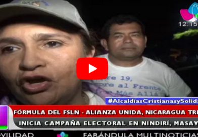 Fórmula del FSLN Alianza Unida Nicaragua Triunfa inicia campaña electoral en Nindirí, Masaya