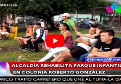 Chinandega: Alcaldía rehabilita parque infatil en colonia Roberto González
