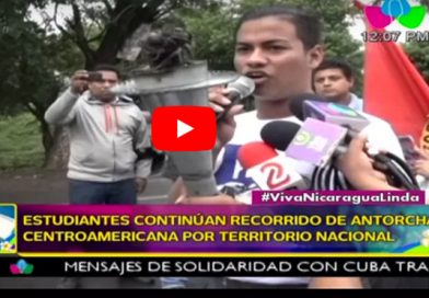 antorcEstudiantes continúan recorrido de antorcha centroamericana por territorio nacionalha centroamerica