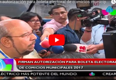 Firman autorización para boleta electoral de comicios municipales 2017