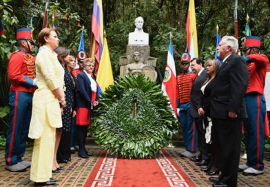 Conmemoran Independencia de Centroamérica en Quinta del Libertador Bolívar