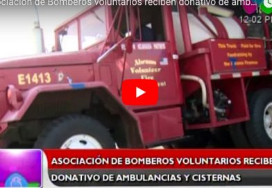 Asociación de Bomberos voluntarios reciben donativo de ambulancias y cisternas