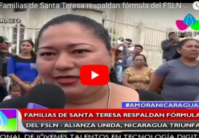 Carazo: Familias de Santa Teresa respaldan fórmula del FSLN Alianza Unida Nicaragua Triunfa