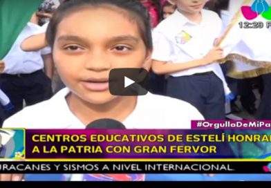 Centros educativos de Estelí Honran a la Patria con gran fervor