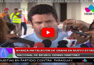 Avanza instalación de grama en nuevo Estadio Nacional de Béisbol Dennis Martínez