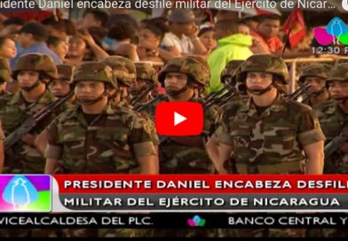 Presidente Daniel encabeza desfile militar del Ejército de Nicaragua