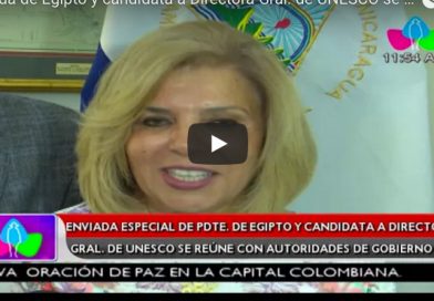 Enviada de Egipto y candidata a Directora Gral. de UNESCO se reúne con autoridades de Gobierno