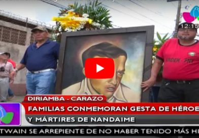 Familias conmemoran gesta de Héroes y Mártires de Nandaime