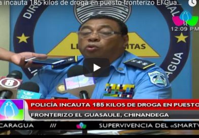 Policía incauta 185 kilos de droga en puesto fronterizo El Guasaule, Chinandega