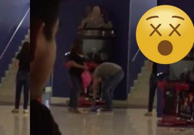 Mujer descubre infidelidad en cine ¡y se los tunde a los dos!