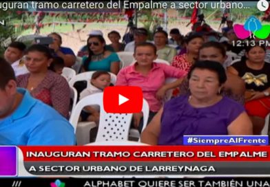 León: inauguran tramo carretero del Empalme a sector urbano de Larreynaga