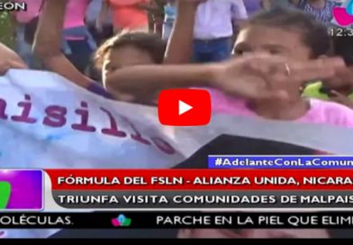 León: Fórmula del FSLN Alianza Unida Nicaragua Triunfa visita comunidades de Malpaisillo