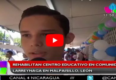 Rehabilitan centro educativo en comunidad Larreynaga en Malpaisillo, León