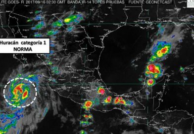 Norma se convierte en huracán en el Pacífico cerca de México