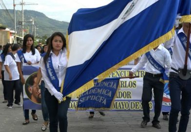 Nueva Segovia: Estudiantes rinden honores a la Patria