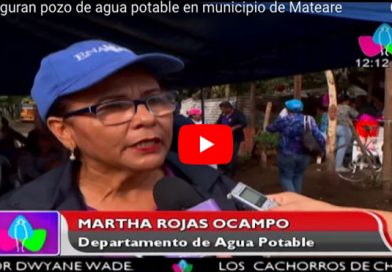 Inauguran pozo de agua potable en municipio de Mateare