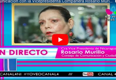 Comunicación con la Vicepresidenta Compañera Rosario Murillo 04 Septiembre 2017