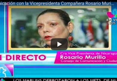 Comunicación con la Vicepresidenta Compañera Rosario Murillo 19 Septiembre 2017