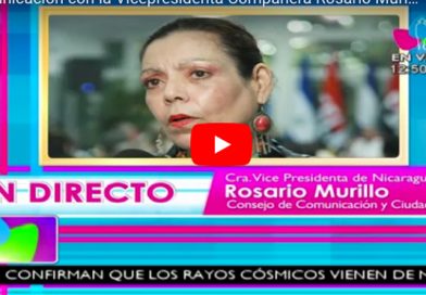 Comunicación con la Vicepresidenta Compañera Rosario Murillo 26 Septiembre 2017