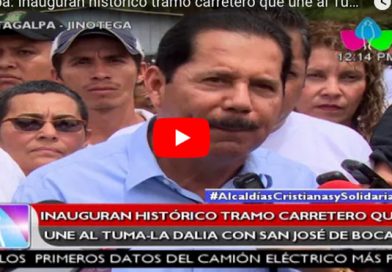 Matagalpa: Inauguran histórico tramo carretero que une al Tuma- La Dalia con San José de Bocay