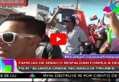 Familias de Sébaco respaldan fórmula del FSLN Alianza Unida Nicaragua Triunfa