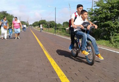 MTI inaugura tramo de carretera Larreynaga - Empalme Larreynaga en Malpaisillo