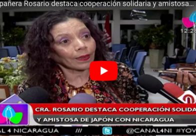 Compañera Rosario destaca cooperación solidaria y amistosa de Japón con Nicaragua