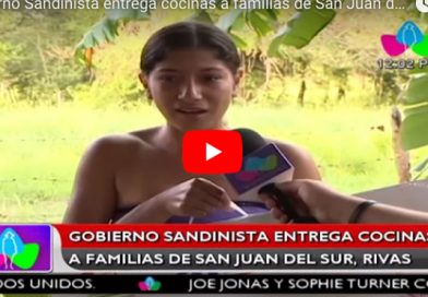 Gobierno Sandinista entrega cocinas a familias de San Juan del Sur, Rivas