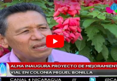 ALMA inaugura proyecto de mejoramiento vial en colonia Miguel Bonilla