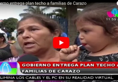 Gobierno entrega plan techo a familias de Carazo
