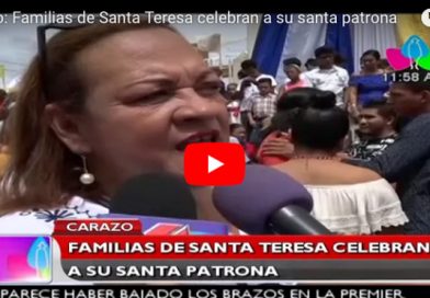 Carazo: Familias de Santa Teresa celebran a su santa patrona