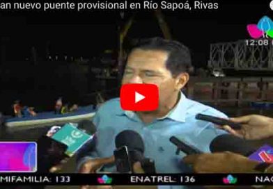 Instalan nuevo puente provisional en Río Sapoá, Rivas