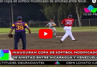 Inauguran copa de sóftbol modificado de amistad entre Nicaragua y Venezuela