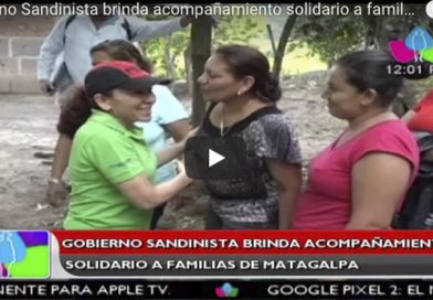 Gobierno Sandinista brinda acompañamiento solidario a familias de Matagalpa