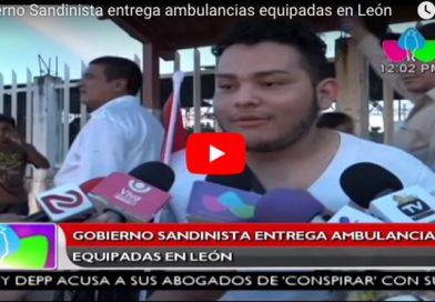 Gobierno Sandinista entrega ambulancias equipadas en León