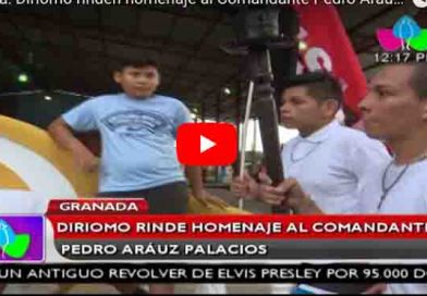 Granada: Diriomo rinden homenaje al Comandante Pedro Aráuz Palacios