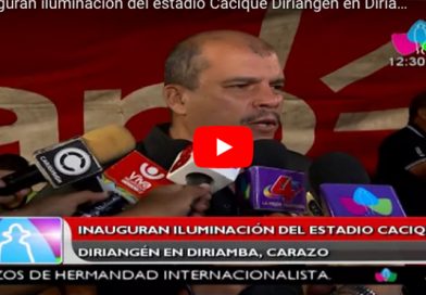 Inauguran iluminación del estadio Cacique Diriangén en Diriamba, Carazo
